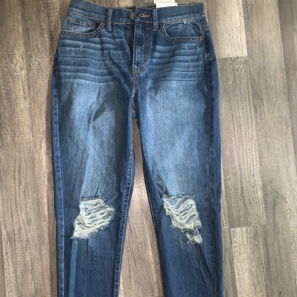 high rise mom jeans